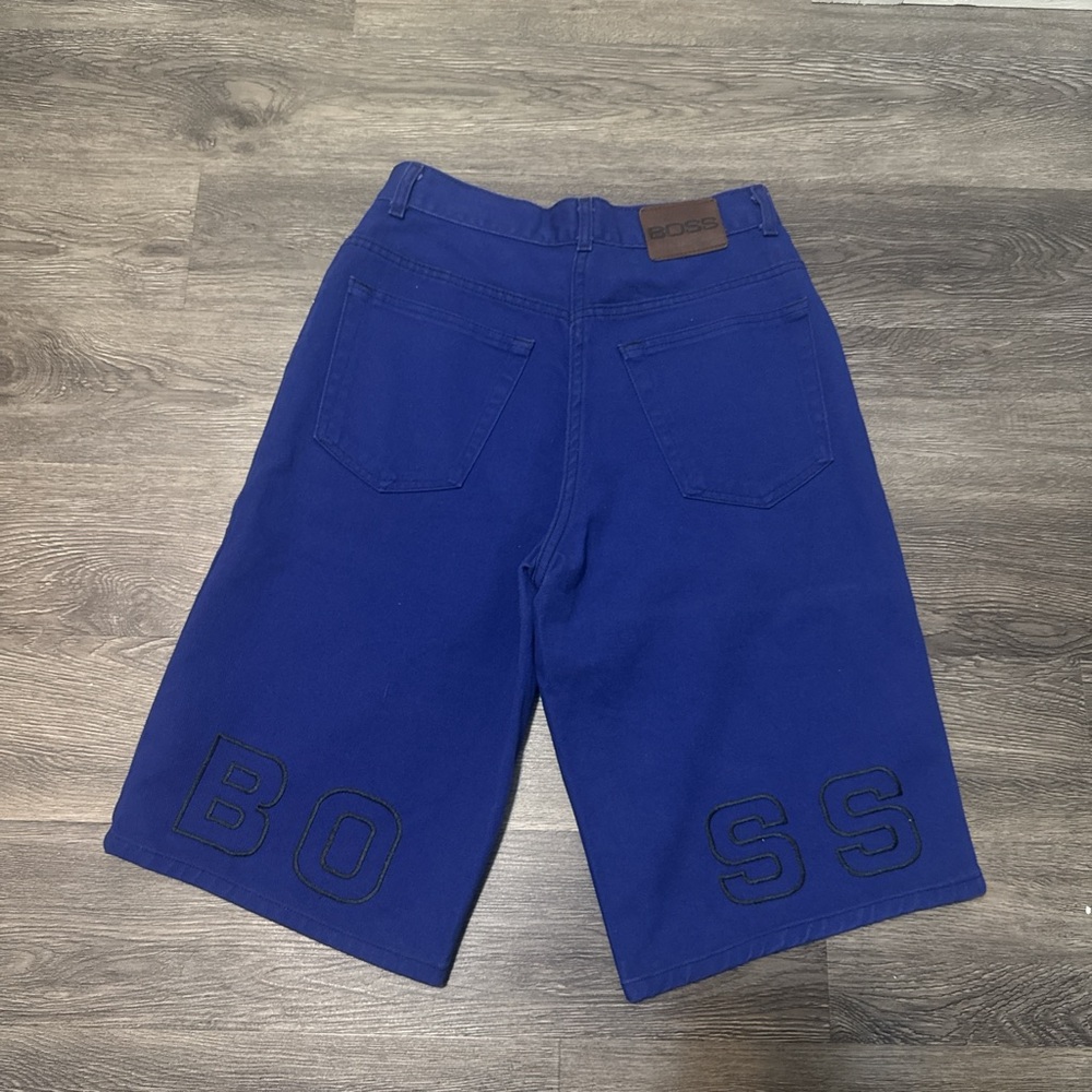 VTG 90s BOSS wide leg Spellout Skater Shorts